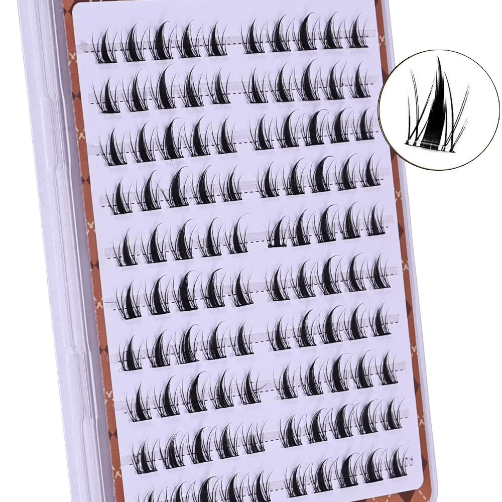 DIY Self-Adhesive Cluster Lashes 10 Rows | Glue-Free Manga Sectioned Eyelashes