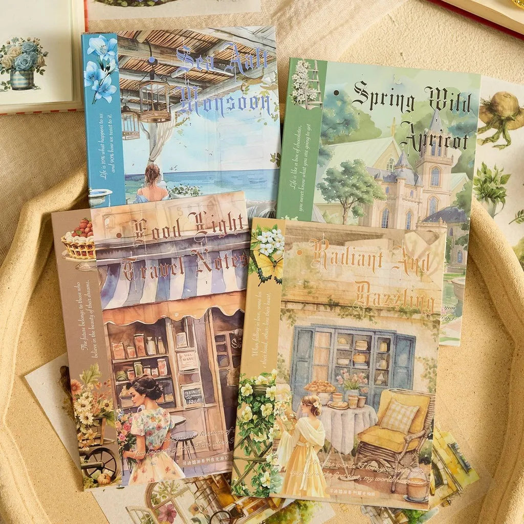 Vintage PET Washi Sticker Sheets | 10 Pack for Junk Journaling