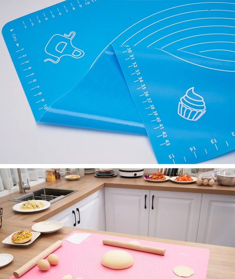 Large Silicone Pastry Mat | Non-Stick Dough Rolling Board