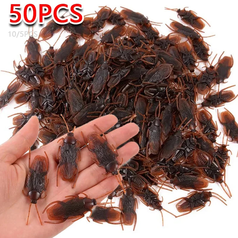 Fake Roach and Bug Set | Halloween Prank Props