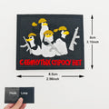 Cartoon Penguin Embroidered Velcro Patch | Cute Tactical Applique for Clothes, Bags, Hats