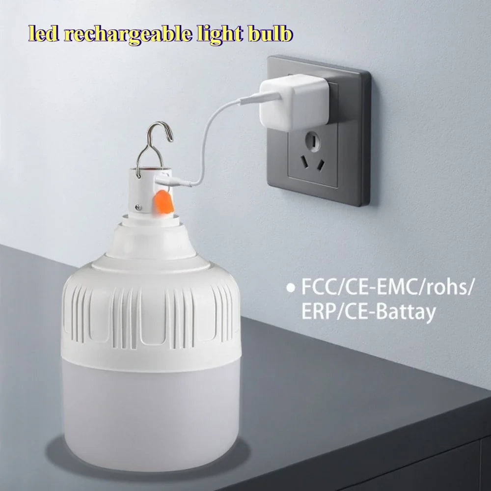 60W Rechargeable LED Camping Lantern | USB Emergency Light