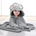 Cartoon Animal Baby Bath Towel | Soft Hooded Toddler Bathrobe for Boys Girls