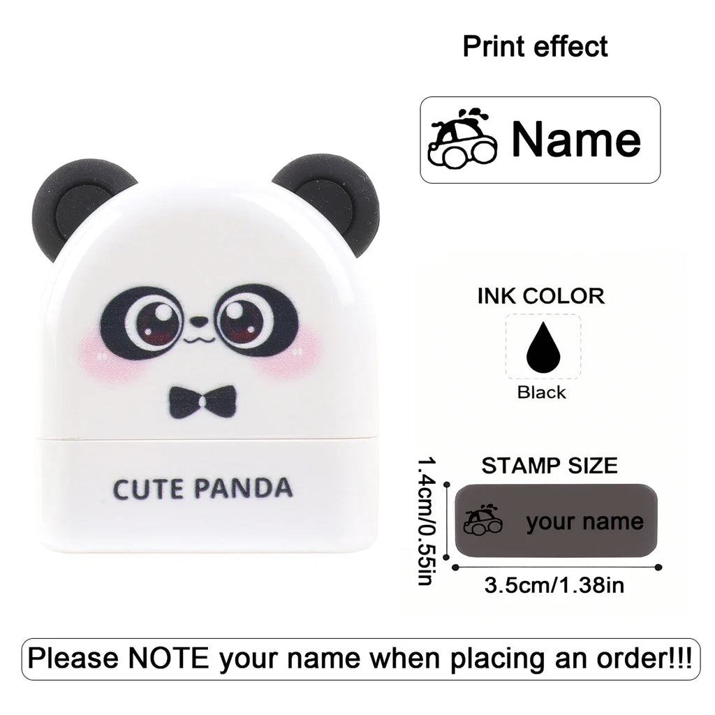 Personalized Animal Name Stamp | Custom Waterproof Clothing Label for Kids