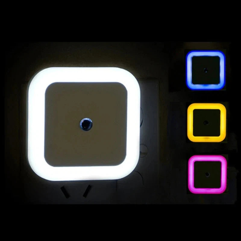 Wireless Sensor LED Night Light | Auto-On Mini Square Lamp for Baby Room