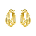 925 Sterling Silver Multi-Layer Hoop Earrings | Trendy Fine Jewelry Gift for Women