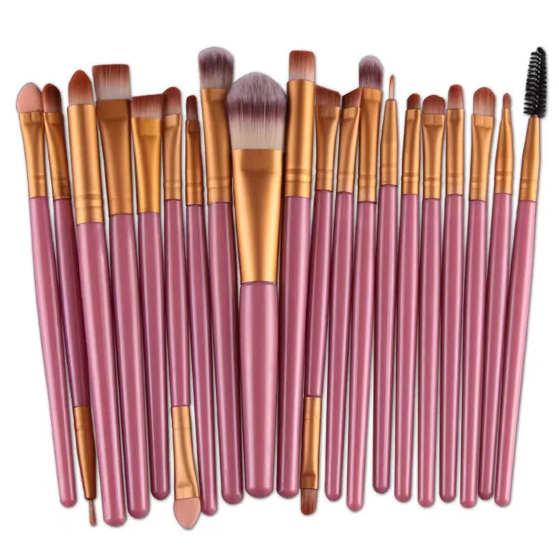 20-Piece Eye Makeup Brush Set | Complete Eye Shadow & Eyeliner Tools