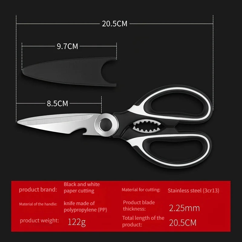 Stainless Steel Kitchen Scissors | Heavy Duty Multipurpose Shears