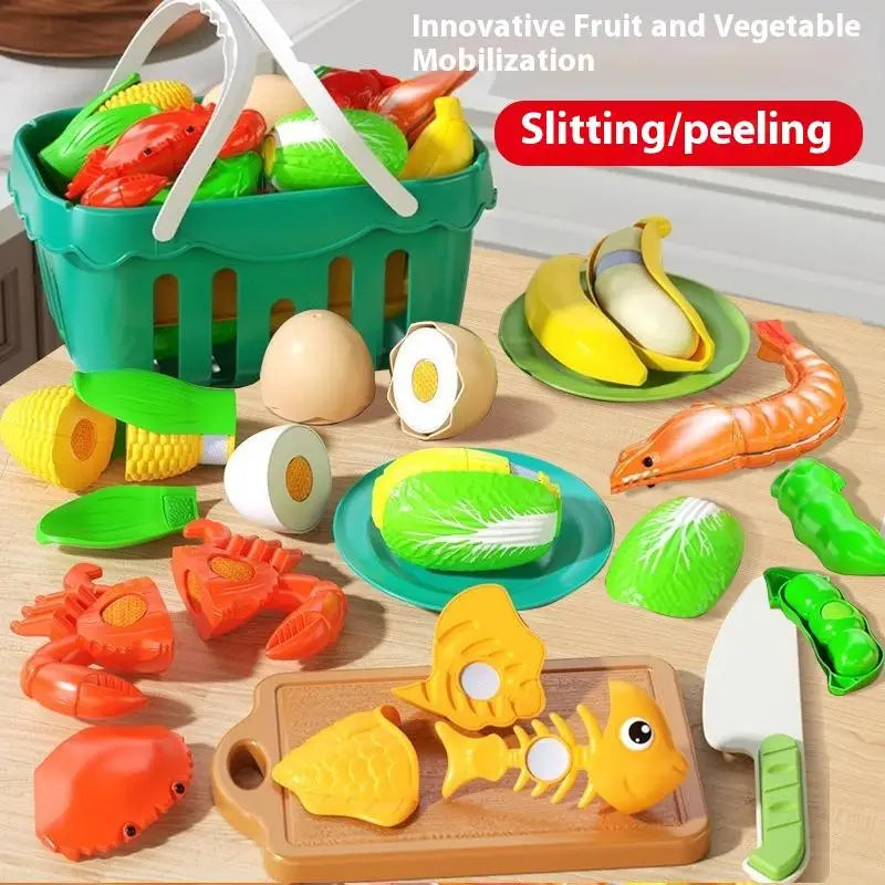 Play House Decompress Educational Toys | Montessori Simulation Fruit Puzzle Set