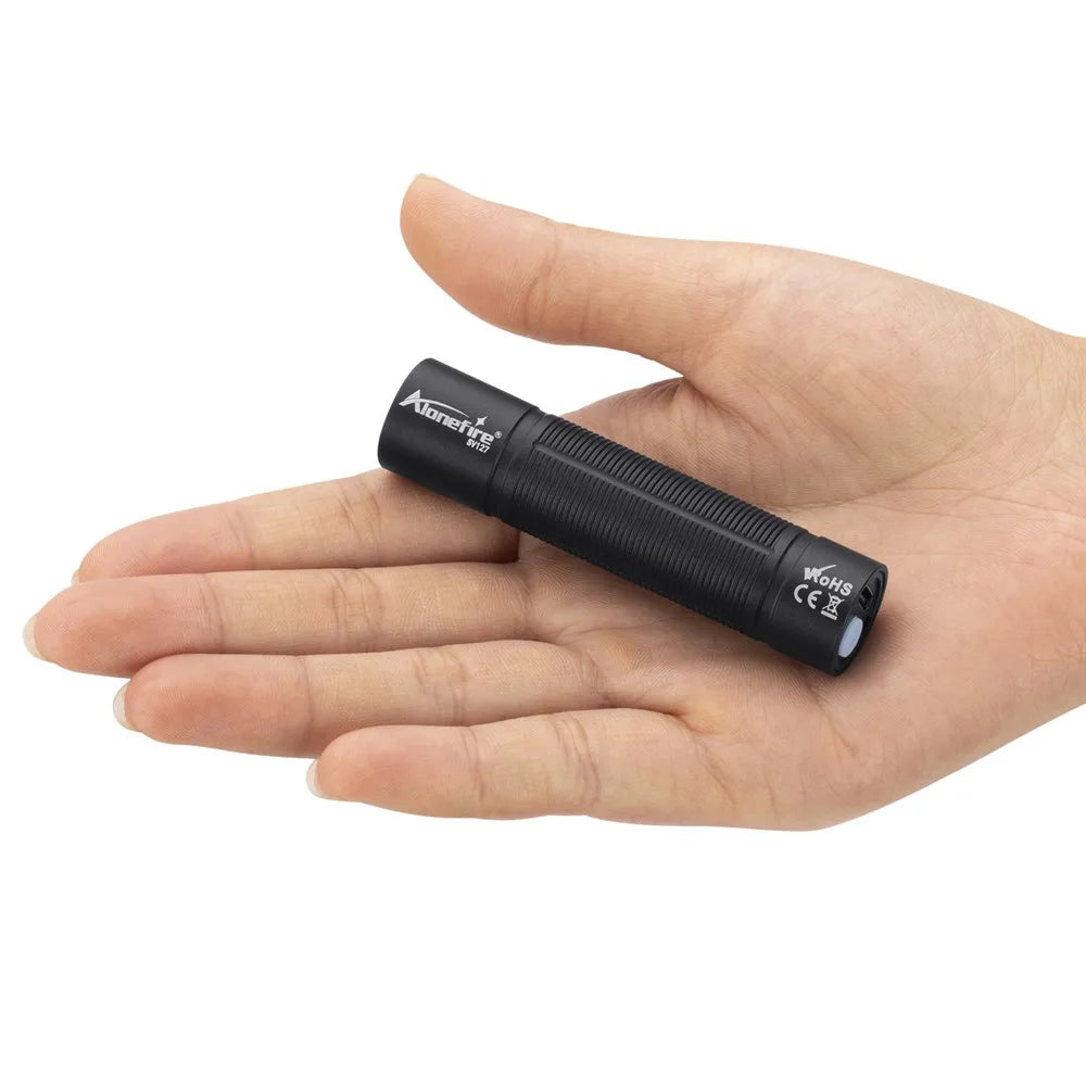 Mini 365nm/395nm UV Flashlight | USB Rechargeable Blacklight for Pet Urine Detection and Money Verification
