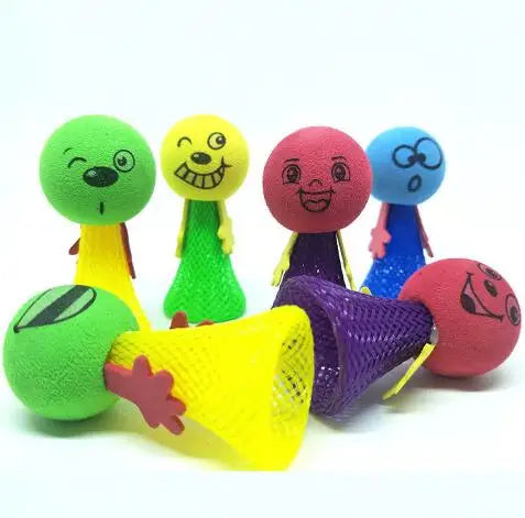 Fly Man Jumping Bounce Toys | 10 Pack Party Filler Gift Set
