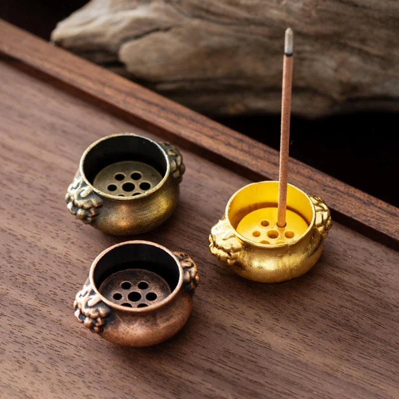 Dragon Turtle Incense Holder | Brass Alloy Incense Burner with Snail Sculpture