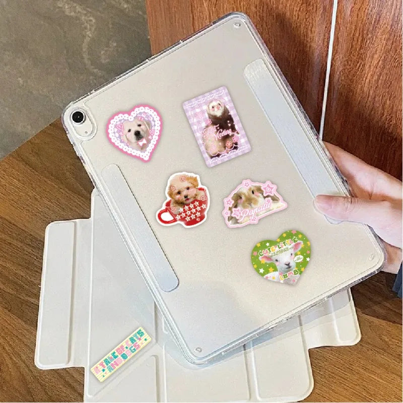 50pcs Cute Real Animal Sticker Set | Kawaii Scrapbook Decals for DIY Decor