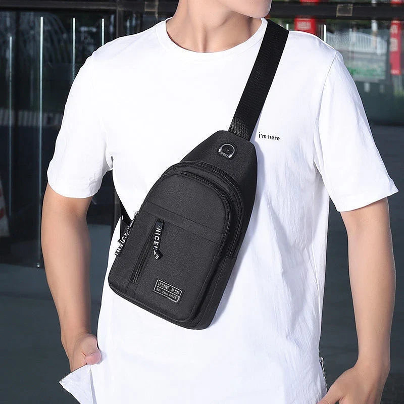 Men's Travel Sling Bag | Multifunctional Crossbody Chest Pack