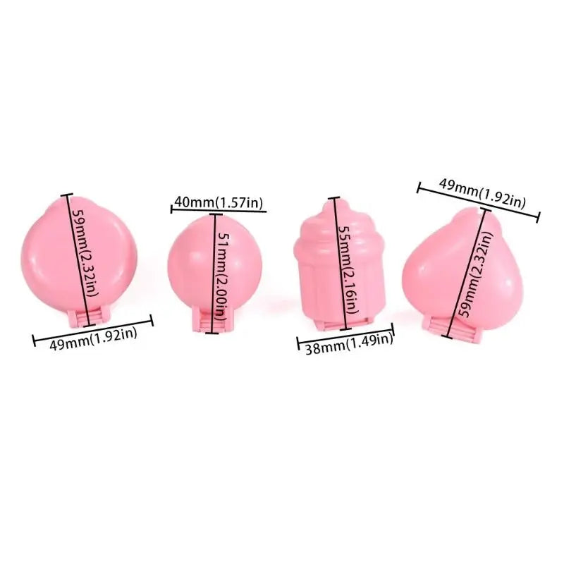 4pcs/set Lollipop Mold Set for Cake Pops and Candy Making | Round Heart Cone Cupcake Shapes