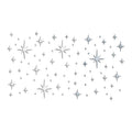 82pcs Acrylic Star Mirror Wall Sticker | Self-Adhesive Wall Decor Set