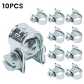 10pcs Stainless Steel Hose Clamp Set | Secure Pipe and Fuel Line Clips