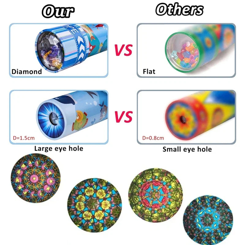 Scalable Magic Kaleidoscope | Classic Animals Retro Toy for Kids