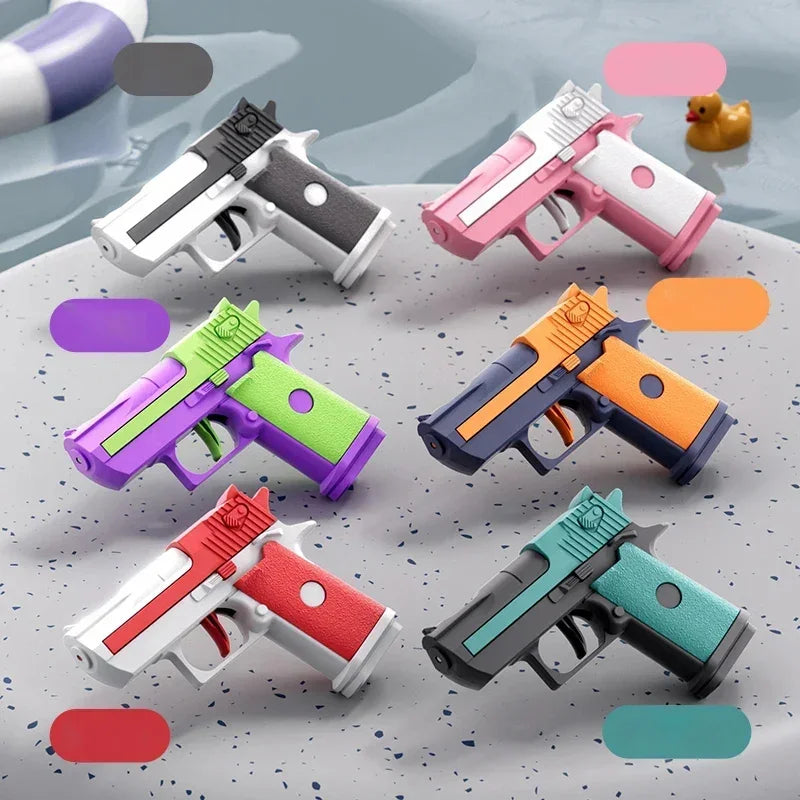 Mini Water Pistol | Mechanical Continuous Firing Water Gun for Summer Pool Play