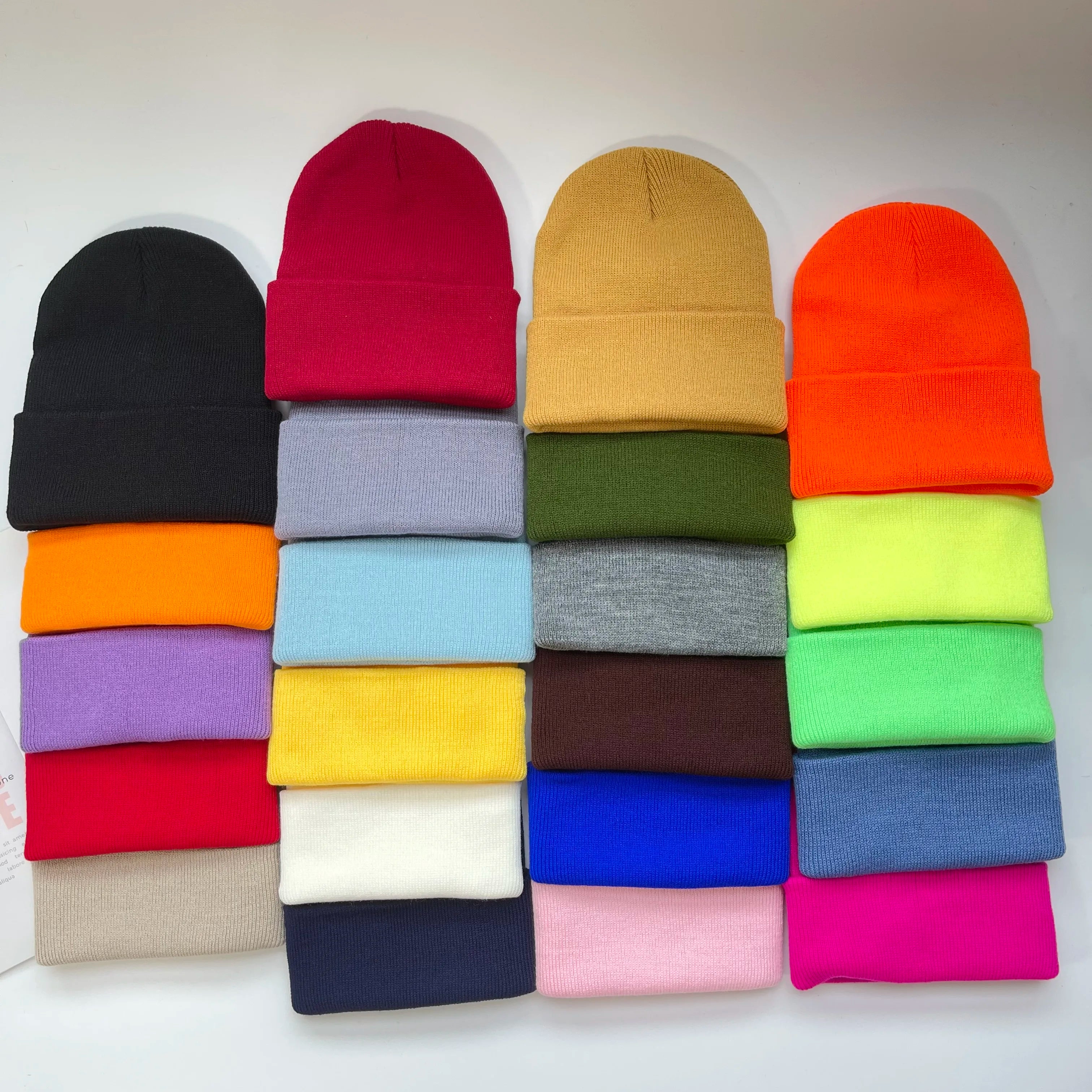 MLFO Colorful Knit Beanie with Ear Flaps | Unisex Winter Hat