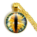 Fashion Evil Eye Pendant Necklace | Trendy Glass Cabochon Jewelry Gift