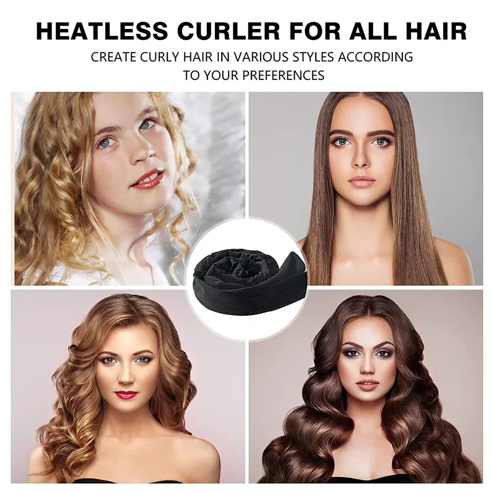Heatless Curling Rod Headband | No Heat Hair Curler for Soft Sleeping Curls