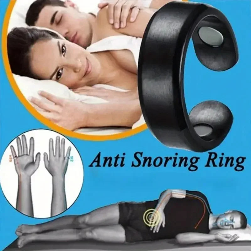 Magnetic Acupressure Anti Snoring Ring | Natural Sleep Aid