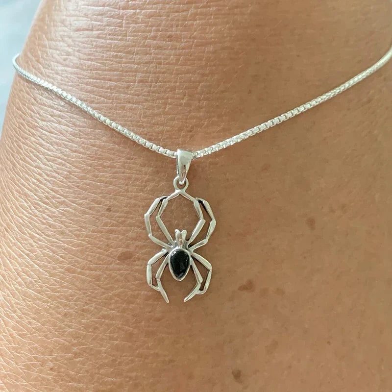 Spider Pendant Necklace | Unisex Punk Animal Jewelry for Hip Hop Style