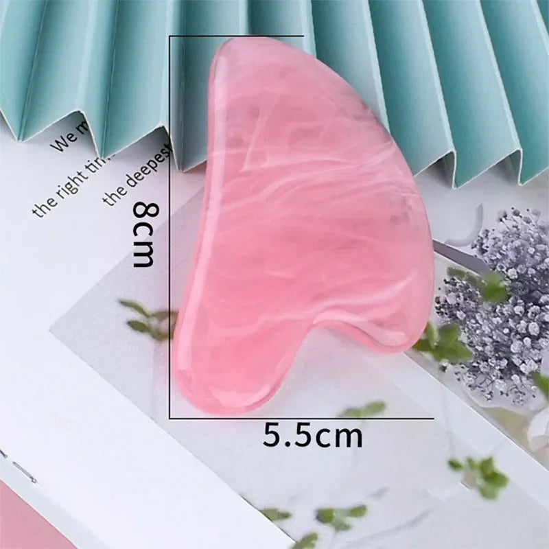 Resin Gua Sha Stone | Face Roller and Gouache Scraper Tool