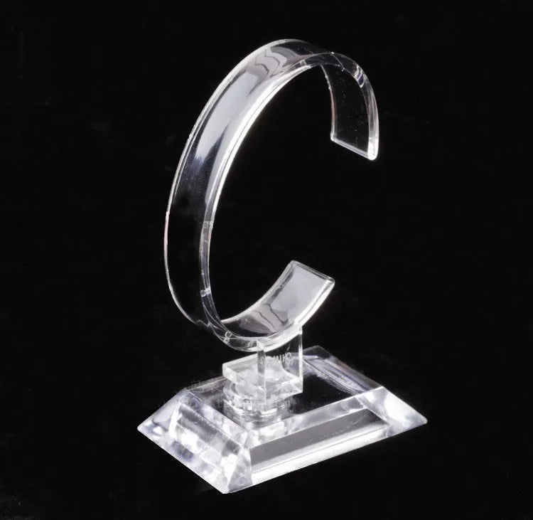 Transparent Watch Display Rack | C-Ring Counter Display for Bracelets