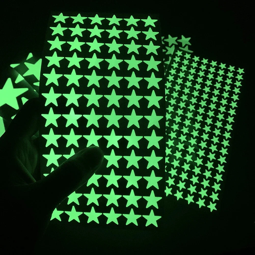 Glow In The Dark 3D Star Wall Stickers | Creative Luminous Room Decor