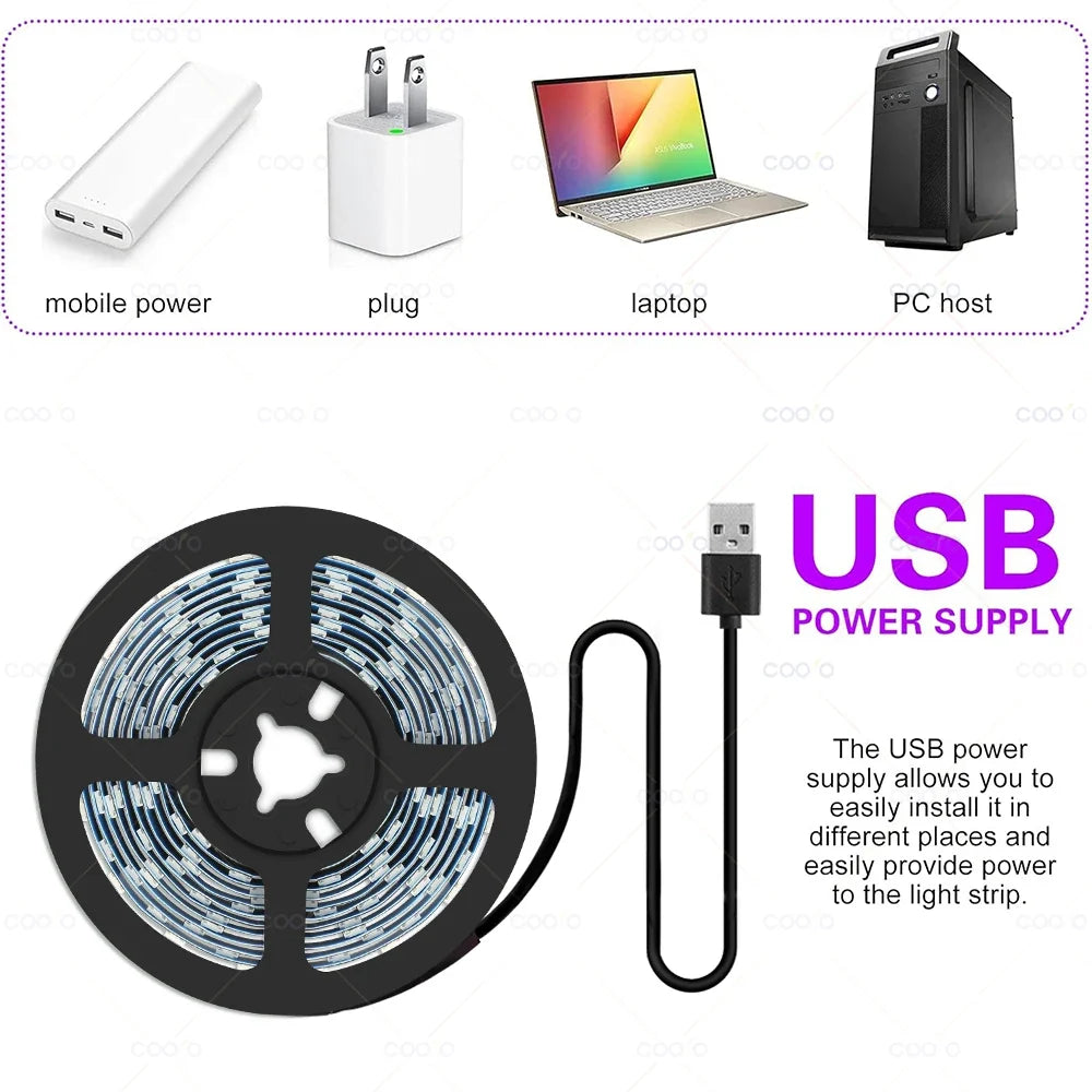 UV LED Light Strip 395-405nm | Flexible Black Light for Glow Parties