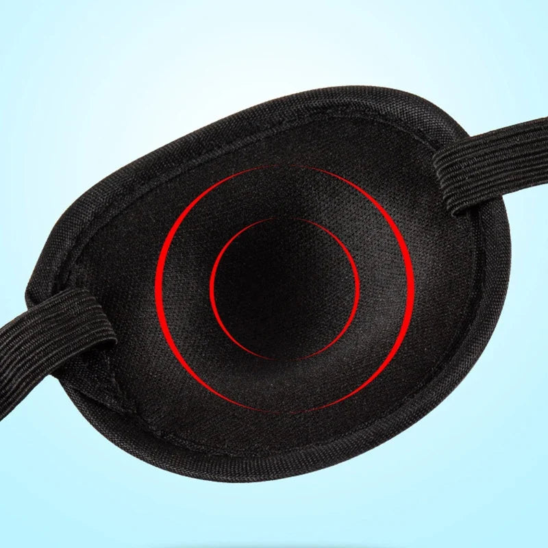 Single Eye Patch for Pirate Cosplay & Sleep Aid | Black Unisex Eyepatch