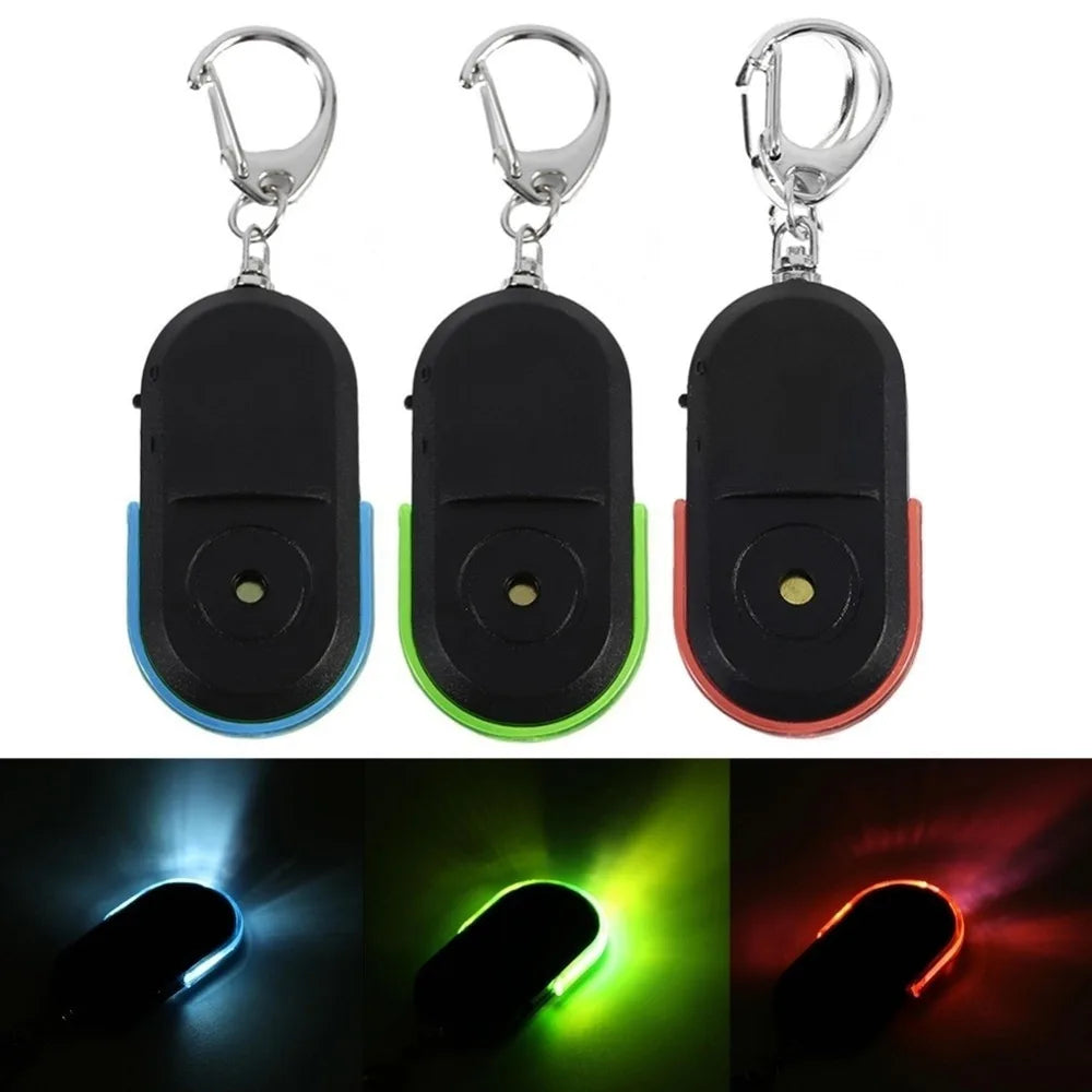 Smart Wireless Anti-Lost Key Finder | Whistle Activated Alarm with LED Light