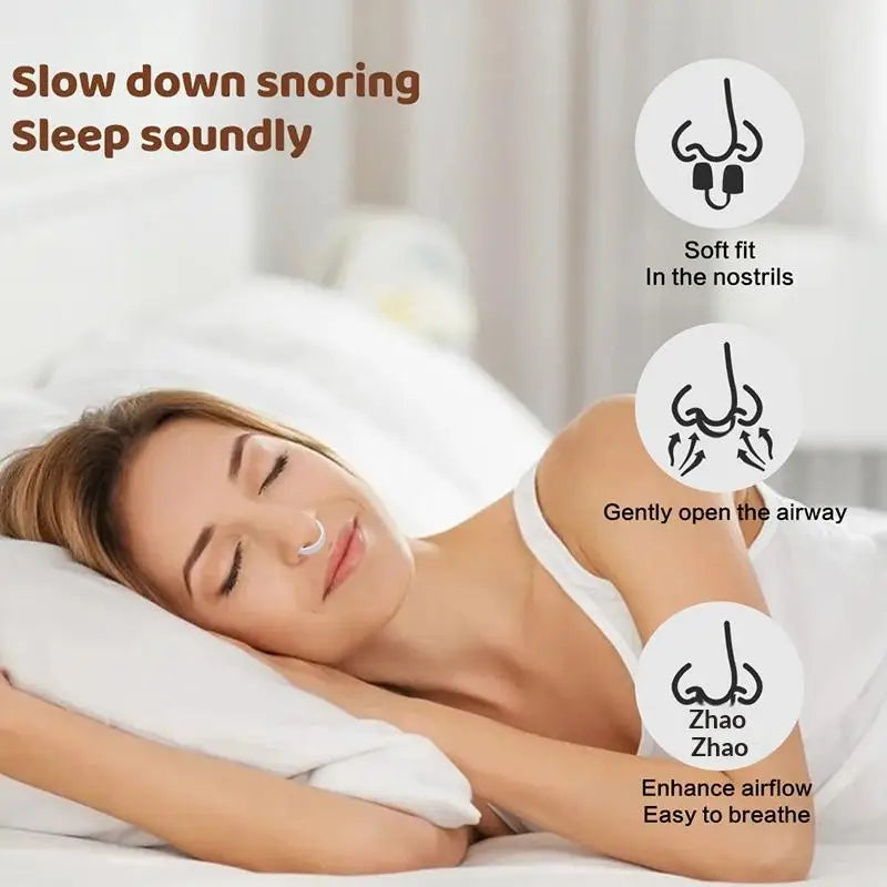 Nasal Dilator Strips for Snoring | Silicone Nose Clip Set