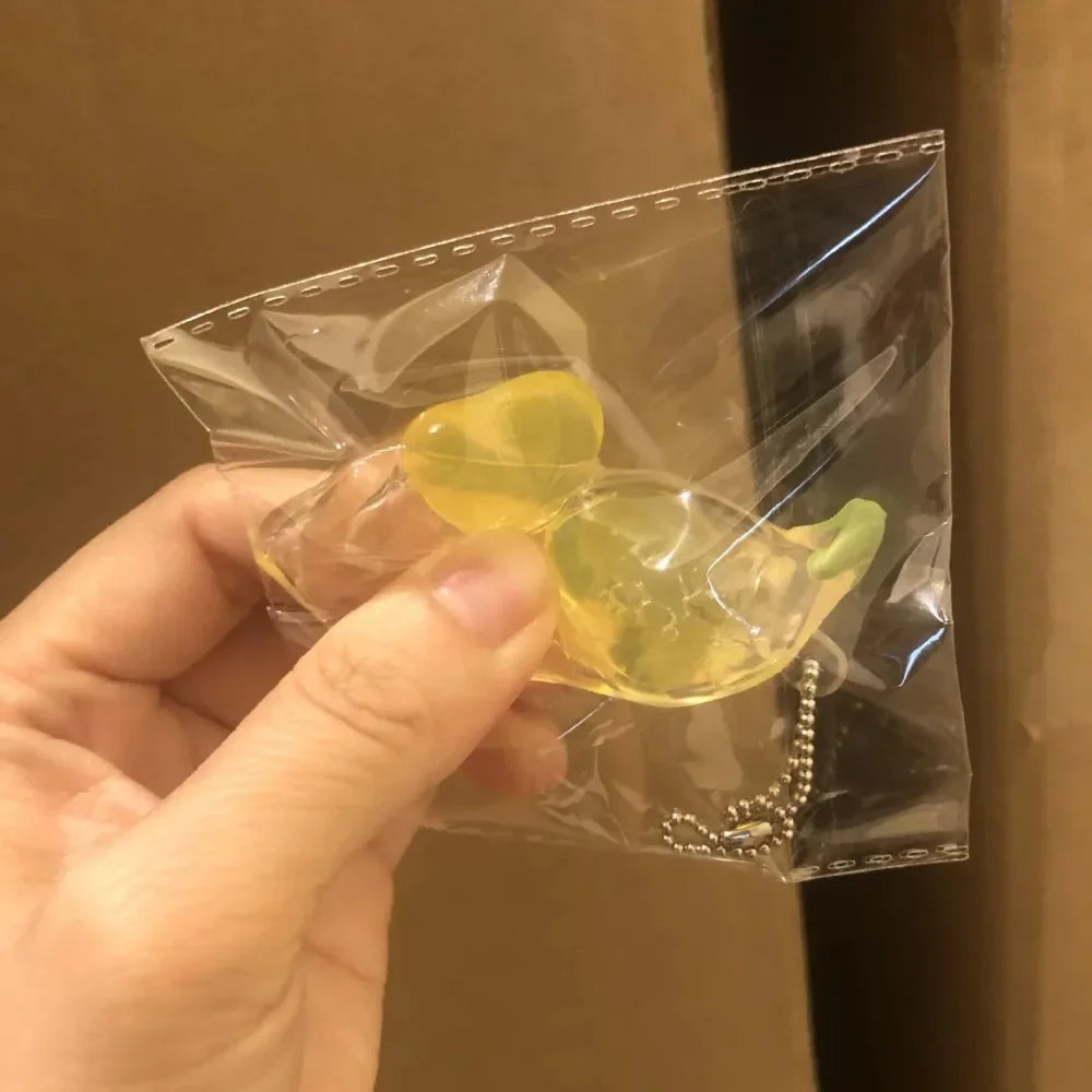 Squeeze Bean Fidget Toy | Cute Stress Relief Keychain