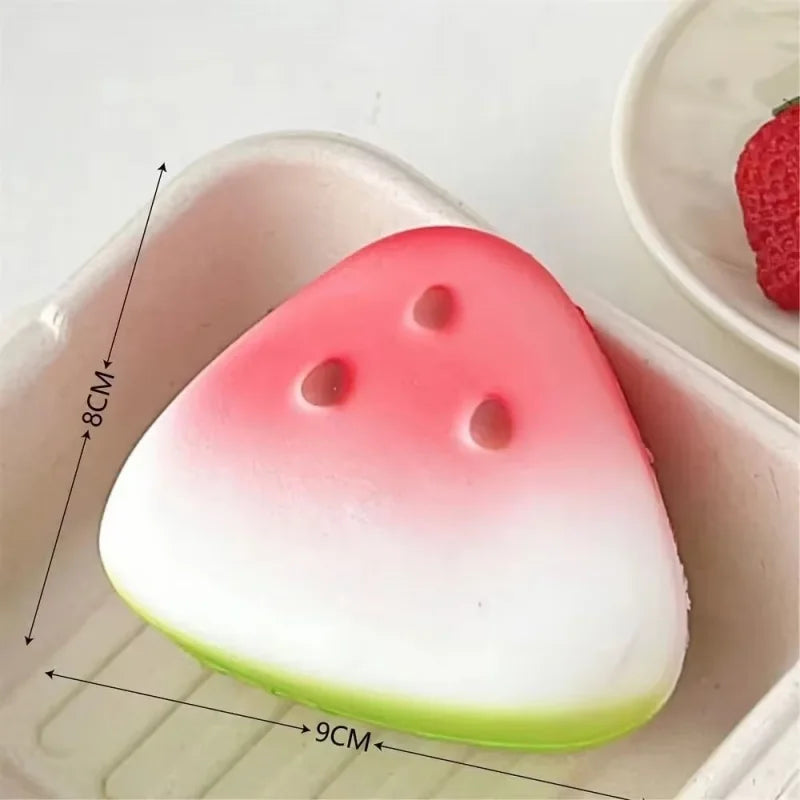 Watermelon Squishy Fidget Toy | Slow Rising Fruit Stress Reliever for Kids and Adults