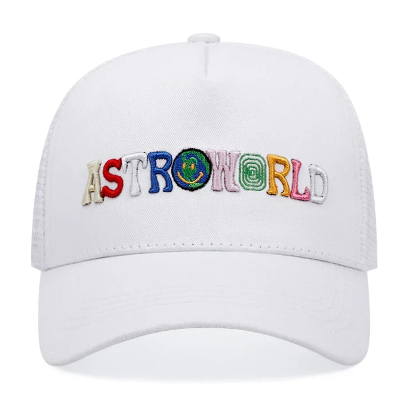 ASTROWORLD Graphic Mesh Baseball Cap | Unisex Breathable Trucker Hat