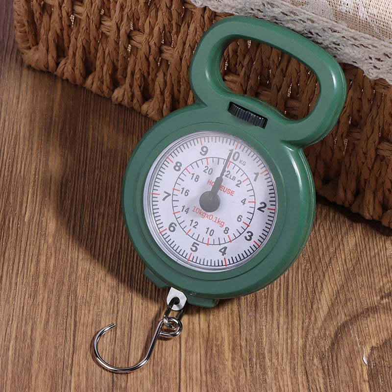Portable 10kg Spring Hanging Scale | Mini Digital Food and Luggage Scale