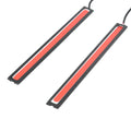 2Pcs 17cm COB Red LED Fog Light Strip | 12V DRL Waterproof Driving Lamp for Cars