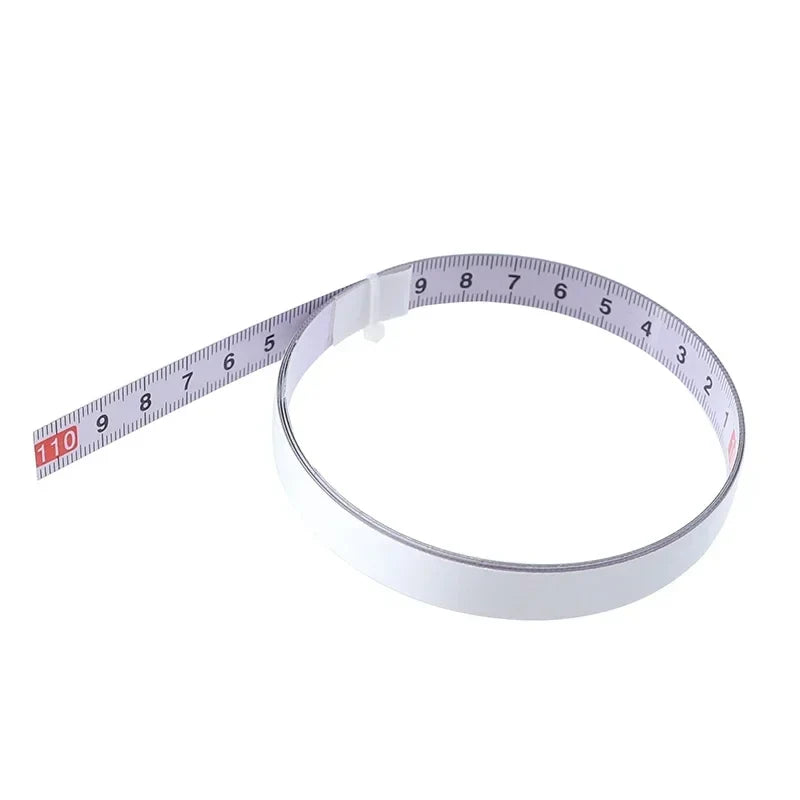 Miter Track Tape Measure | Self Adhesive Metric Steel Ruler for T-Track Miter Saw