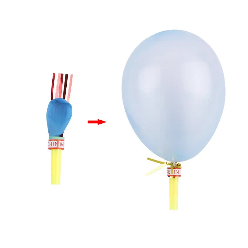 Mini Blow Out Whistles with Balloons | 30/100 Pcs Party Favors