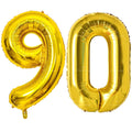 Gold Number Balloons for Milestone Birthdays | Large 40 Inch Foil Set