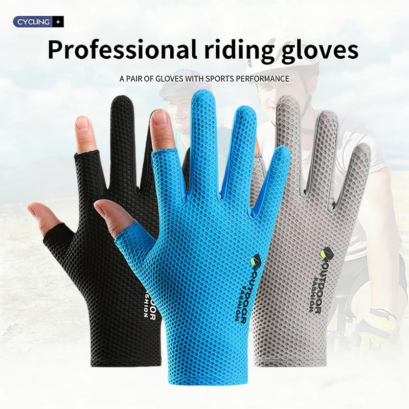 Summer Cycling Gloves | Breathable Mesh Non-Slip Touchscreen MTB Gloves