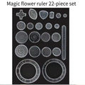 22pcs Spirograph Drawing Toys Set | Geometric Ruler and Mathematical Roulette Art Tool