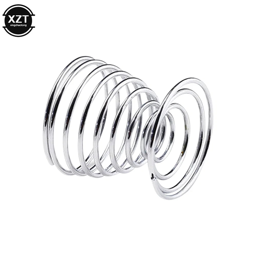 2PCS Spiral Egg Holder for Hard Boiled Eggs | Stainless Steel Egg Cup Kitchen Gadget