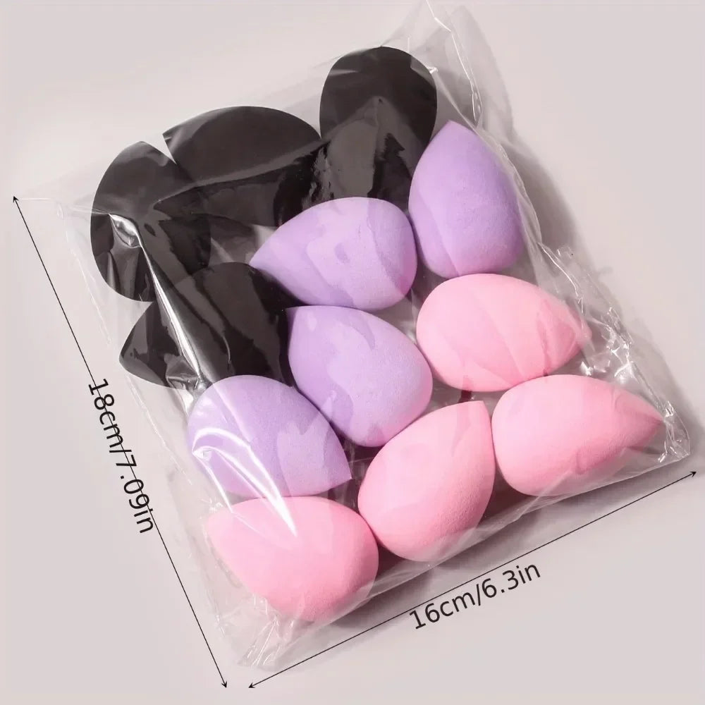 12Pcs Multicolor Makeup Sponge Blender Set | Soft Foundation Cosmetic Puff Kit