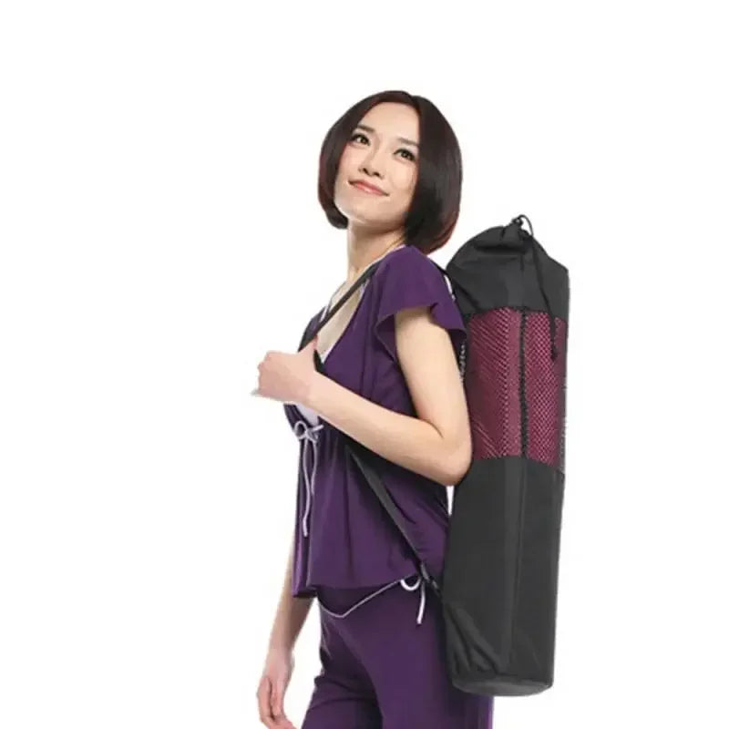 Nylon Yoga Mat Bag | Adjustable Strap Carrier for Pilates and Fitness
