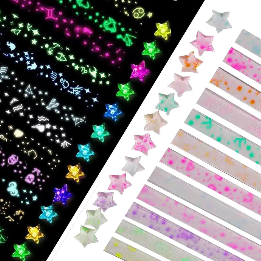 Colorful Origami Star Paper Strips | DIY Lucky Star Craft Kit