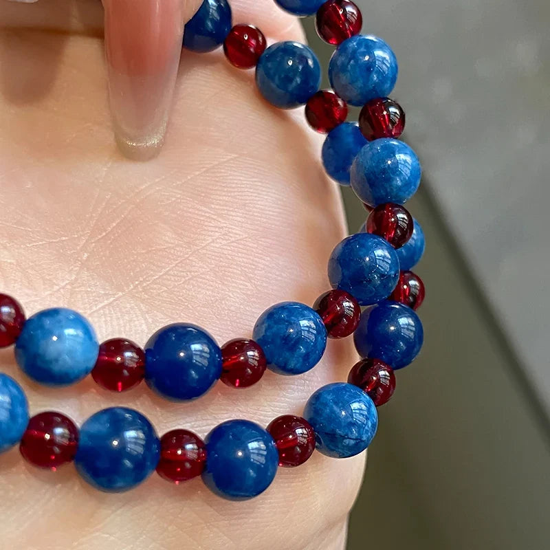 Blue Agate Stone Short Necklace | 2025 Trendy Collarbone Jewelry for Women